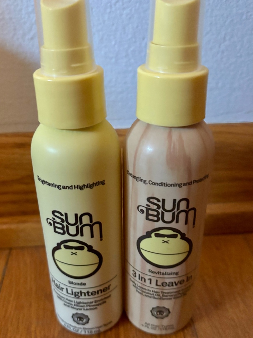 Sun Bum Blonde Hair Lightener & 3-in-1 Leave-In Condition Spray~NEW~Full Sizes